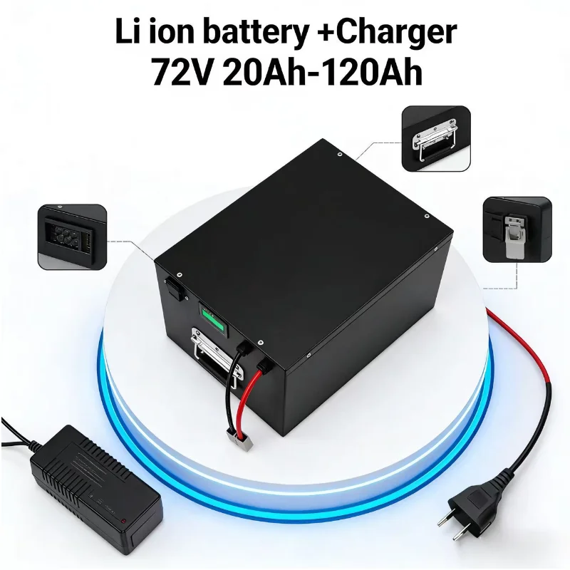 60V 30Ah Electric Scooter Battery - Bateria de Íon de Lítio 17S