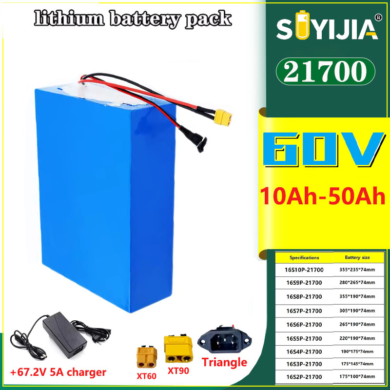 Nova Bateria de Íon de Lítio 2 - 60V 30Ah Electric Scooter Battery avaliação e preço