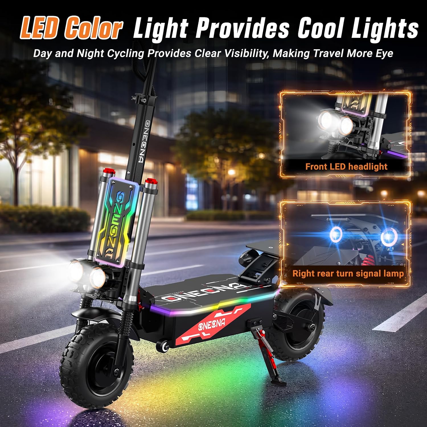 ONEONA GT8, scooter elétrica d - 60V 5600W Dual Motor Electric Scooter avaliação e preço