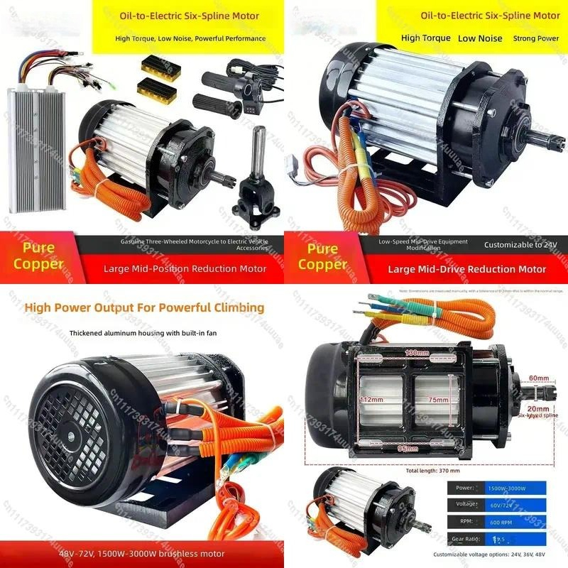 Kit de Conversão Elétrica para - Electric Motorcycle Conversion Kit 72V avaliação e preço
