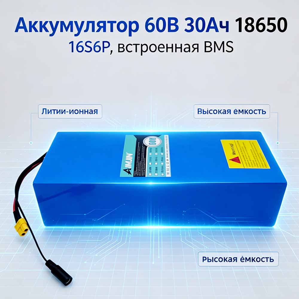 Bateria de íon de lítio 16S6P  - 60V 30Ah Electric Scooter Battery avaliação e preço